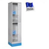 casier metallique consigne plexi H1600 mm 1 colonne 2 portes