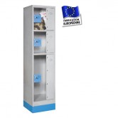 casier consigne plexi 1 colonne 3 portes H1600 mm