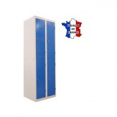 casier metallique 2 colonnes 4 portes largeur 600 mm 