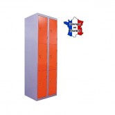 casier metallique 2 colonnes 6 portes largeur 600 mm