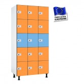 casiers stratifié compact largeur 1200 3 colonnes 15 portes