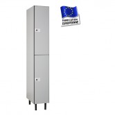 casier stratifié compact largeur 300 1 colonne 2 portes