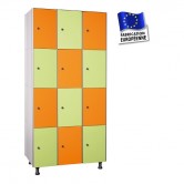 casiers stratifié compact largeur 900 3 colonnes 12 portes