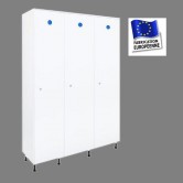 CASIERS VESTIAIRES PLASTIQUE PVC 3 COLONNES INDUSTRIE SALE