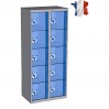 casier métal plexi 2 colonnes 10 portes largeur 800 mm