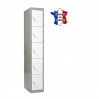 casier metallique 1 colonne 5 portes 300 mm